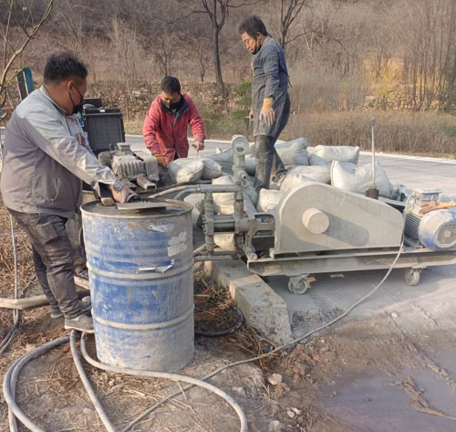武夷山路面下沉注浆